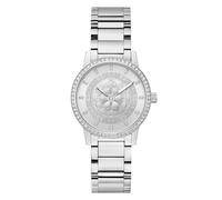 Guess Watches Ladies Silver Tone Stainless Steel Watch GW0747L1 - Recycled Steel / Mineral Glass / Stainless Steel
