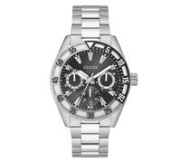 Guess Silver Mens Multi Dial Watch Letterman GW0904G1