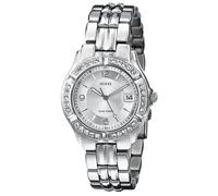 GUESS Silver-Tone Bracelet Watch with Date Feature. Color: Silver-Tone (Model: G75511M)