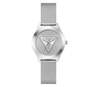 Guess Silver Womens Analogue Watch Glitz Plaque GW0835L1