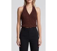GUESS Sl Naleny Top Espresso Brown Multi size XS | Shirts Outlet | Women | Brown XS