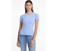 Guess Slim Rib Tee Blue Guess Blue L