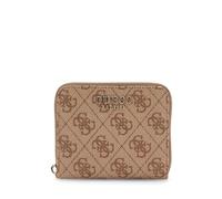 Guess Small Zip-Around Wallet Laurel II SLG Latte Logo