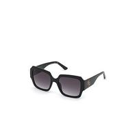Guess Square Large Logo Sunglasses - Shiny Black Black