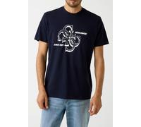 GUESS Ss Bsc Drop Sh Smart Blue size M | Basic T-Shirts Outlet | Men | Blue M