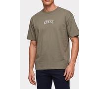 GUESS Ss Bsc Mirror Crest Mossy Green Multi size XL | Basic T-Shirts Outlet | Men | Green XL