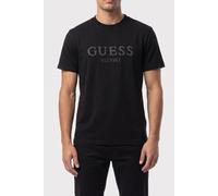 GUESS Ss Cn Box Logo Jet Black A996 size S | Basic T-Shirts Outlet | Men | Black S