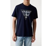 GUESS Ss Cn Triangle Smart Blue size XL | Basic T-Shirts Outlet | Men | Blue XL