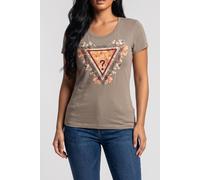 GUESS Ss Triangle Flowers Sage Leaf size S | Shirts Outlet | Women | Green S