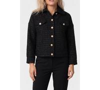 GUESS Sue Oversize Jacket Jet Black A996 size 46 | Winter Jackets Outlet | Women | Black 46