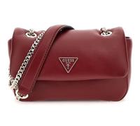 GUESS Sunetra Mini Convertible Crossbody Shoulder Bag Flap Red Dark Red
