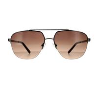 Guess Sunglasses GF5065 08F Shiny Gunmetal Brown Gradient