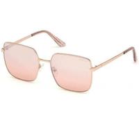 Guess GU7615 28U Woman Sunglasses Metal Gold Bordeaux Geometric Normal