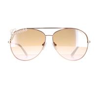Guess Sunglasses GU7739 28G Shiny Rose Gold Brown Mirror