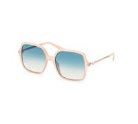 Guess Woman GU7845 57P Sunglasses Injected Beige Green Squared Normal Shaded