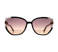 Guess Sunglasses GU7882 01Z Shiny Black Glitter Gold Violet Mirror Gradient