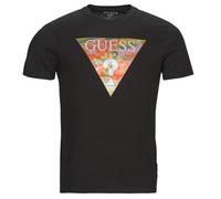 Guess T shirt SS BSC ABSTRACT TRI LOGO TEE in Black EU L