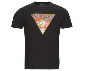 Guess T shirt SS BSC ABSTRACT TRI LOGO TEE in Black EU XXL