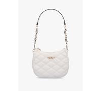 GUESS Tamsin Quilted Off White Top Zip Shoulder Bag Size: One Size, Co