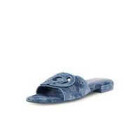 Guess Tarishae 4G Logo Slip On Sandal, Blue, Size 4, Women Blue