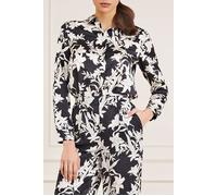 GUESS The Icon Blouse Print Sunburst Black Button-down Shirt Print size XS | Blouses Outlet | Women | Black XS