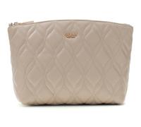 GUESS Toiletry Bag Maxine Top Zip Cosmetic Bag Light Taupe