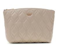 GUESS Toiletry Bag Maxine Top Zip Cosmetic Bag Light Taupe