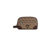 GUESS Toiletry Bag Milano Small Necessaire Beige/Cognac Light Brown