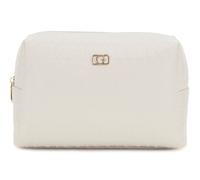 GUESS toiletry bag Television Large Top Zip Cosmetic Bag Stone