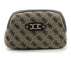GUESS Toiletry Bag Utility Bag Samantha Toiletry Beauty Black Logo