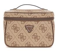 GUESS Toiletry Train Case Latte Logo/Brown, Latte logo / brown