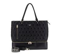 GUESS Travel Bag Shoulder Bag with Laptop Compartment Maxine Zip Bottom Tote Black