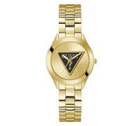 Guess TRI Plaque Women's Stainless Steel Watch, Gold, Classic