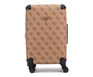 GUESS Trolley 22 in 8 Wheeler Latte Logo/Brown Light Brown 64 cm