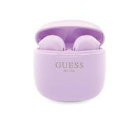 Guess True Wireless Script Logo Bluetooth 5.3 Purple - TWS headphones with charging case