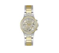 Guess two tone Ladies watch with silver glitz dial and two tone bracelet, Multi, Women Print