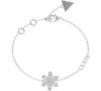 Guess Jewellery Elegant Pave Flower Bracelet for Ladies - Stainless Steel / Crystal