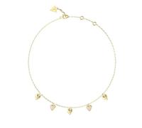 Guess UBN06081YG Gold Tone Crystal Heart Charm Necklace - J42338