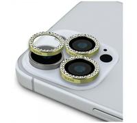 Guess Ultra Clear Rhinestones Camera Lens Protector for iPhone 16 Pro & 16 Pro Max 6.3"/6.9" Gold - GUCL163SGGD