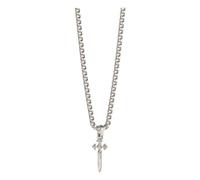 Guess Jewellery Gents 26" Dagger Charm Necklace - Stainless Steel