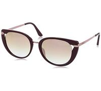 GUESS Unisex Adults’ GU7530 72U 54 Sunglasses, Pink (Rosa Luc/Bordeaux Specchiato)