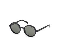 Guess Unisex GU00234 02N Sunglasses Injected Black Green Round Normal