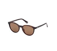 Guess Unisex GU5216 52H Sunglasses Injected Round Polarized