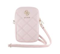 Guess Universal Padded Phone Case with Shoulder Strap and 4G Logo, Pink