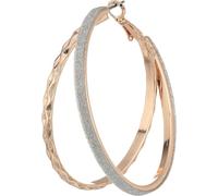 GUESS Update Glitter Paper Hoop Earrings, L, Paper