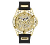 Guess Gents Gold Tone & Black King Watch