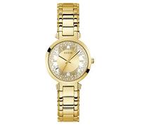 GUESS US Women's Gold-Tone Transparent Analog Watch