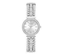 Guess US Women's Silver-Tone Analog Watch, one