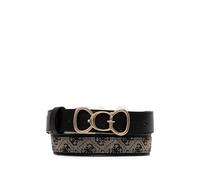 GUESS USA 4G Peony logo-plaque reversible belt - Black XS-S-M-L