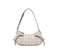 GUESS USA Allegra monogram-print logo-plaque shoulder bag - White OS